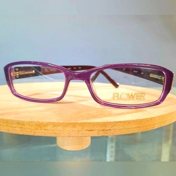 NEW Rx'able Eyeglass Frame, purple full rim glasses Rx'able Barrymore 54-17-140 - Picture 6 of 6